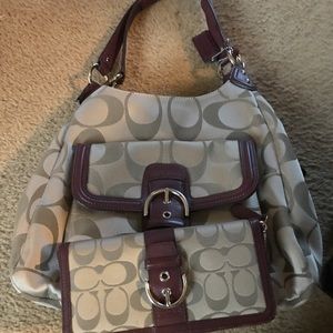 Coach Campbell boho bag and matching wallet